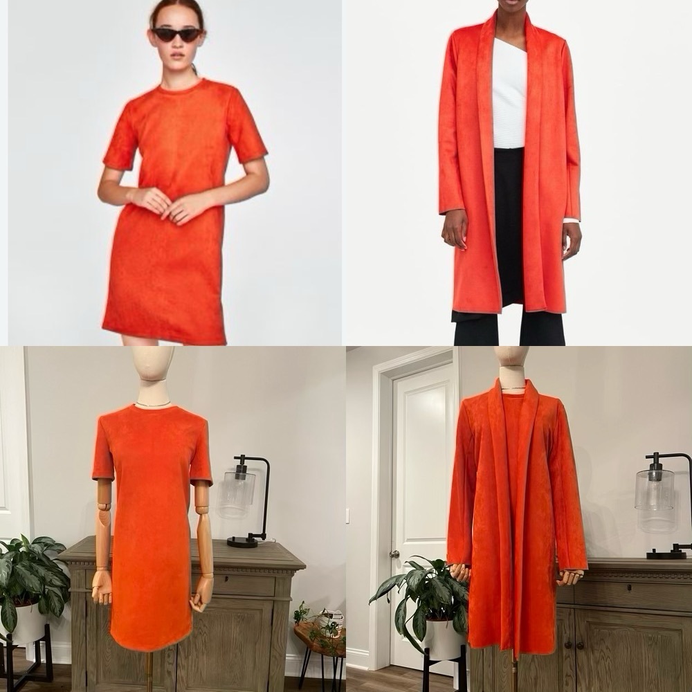 Zara Shift Dress + Overcoat Set | Medium